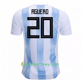 Koszulka Argentyna Kun Aguero 20 Domowe Koszulki Piłkarskie Mistrzostwa Świata 2018